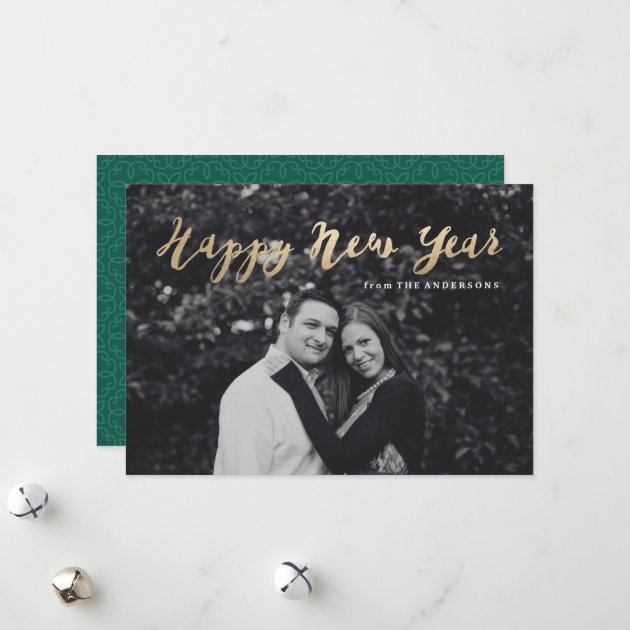Golden New Year | Holiday Photo Card