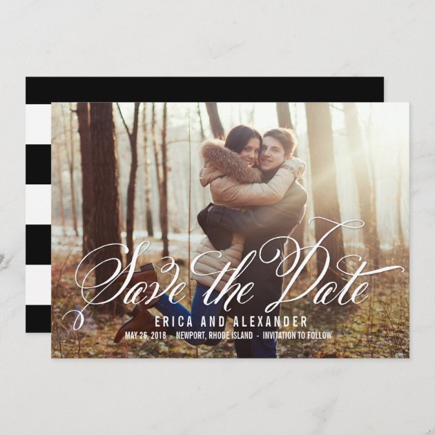 Scripted Beauty Save The Date Card