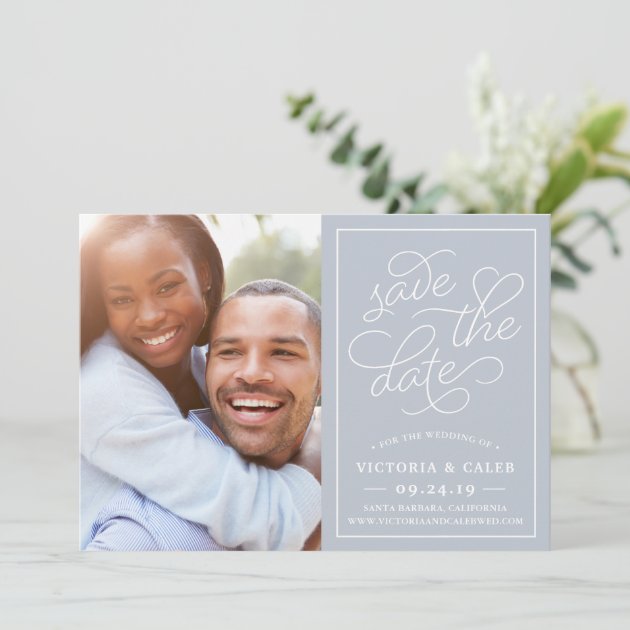 Romantic Request | Photo Save The Date Card
