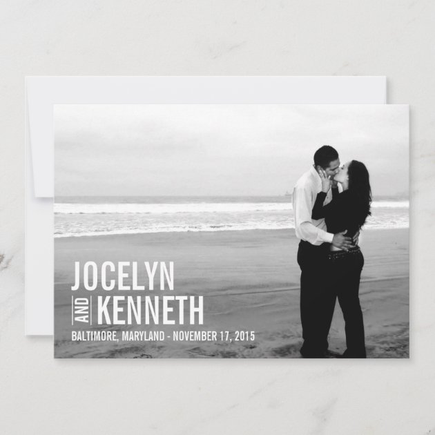 Pure Simplicity Save The Date Card