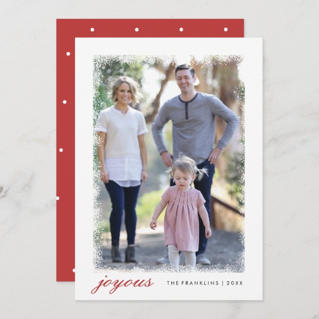 Frosted Holiday Photo Card
