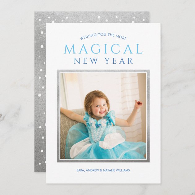 Magical New Year Wishes | Photo Card