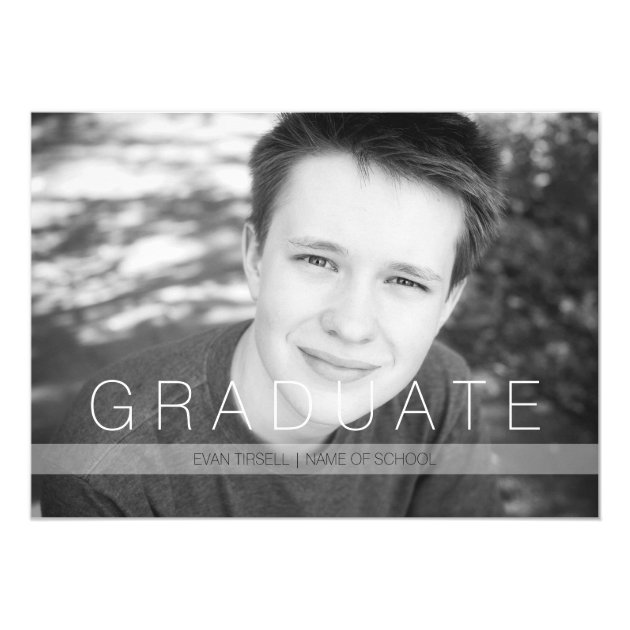 Modern Graduate Photo Announcement And Party