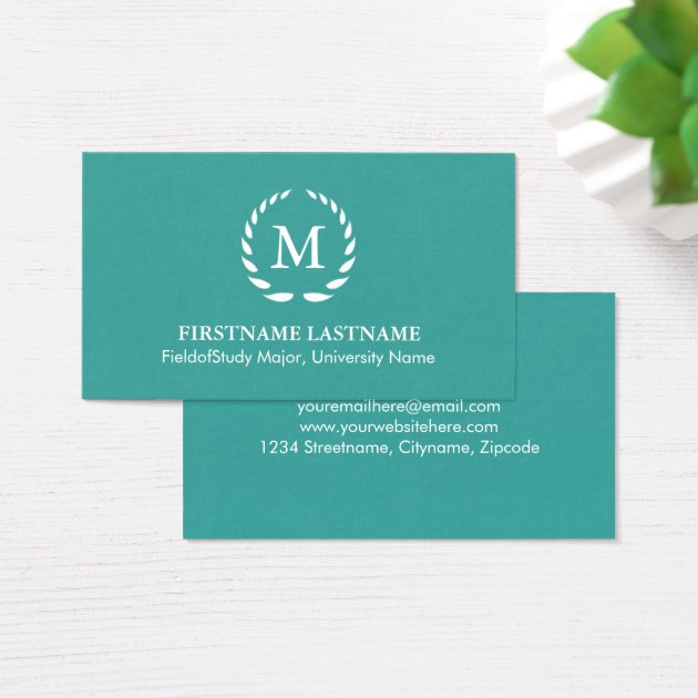 Elegant & Modern Student Business Cards