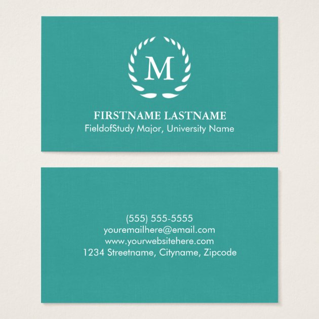 Elegant & Modern Student Business Cards