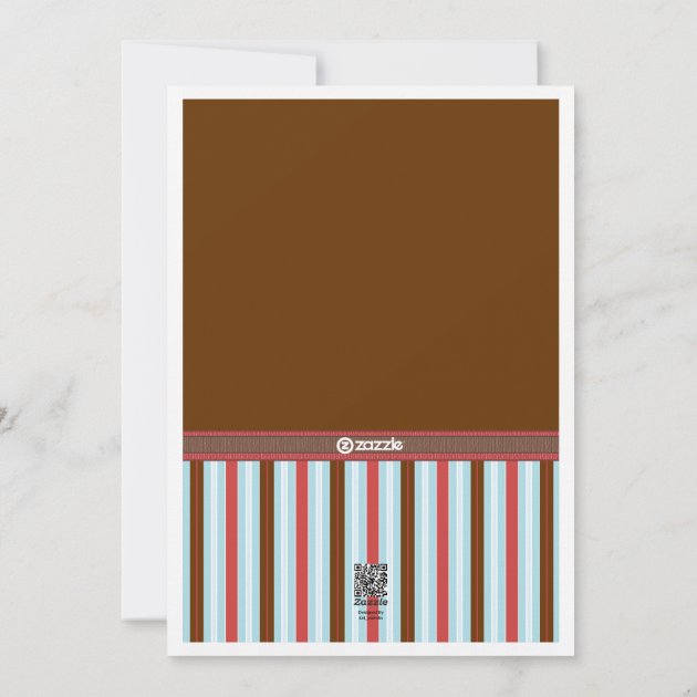 Happy Holiday Stripes Large Photo Card Greeting