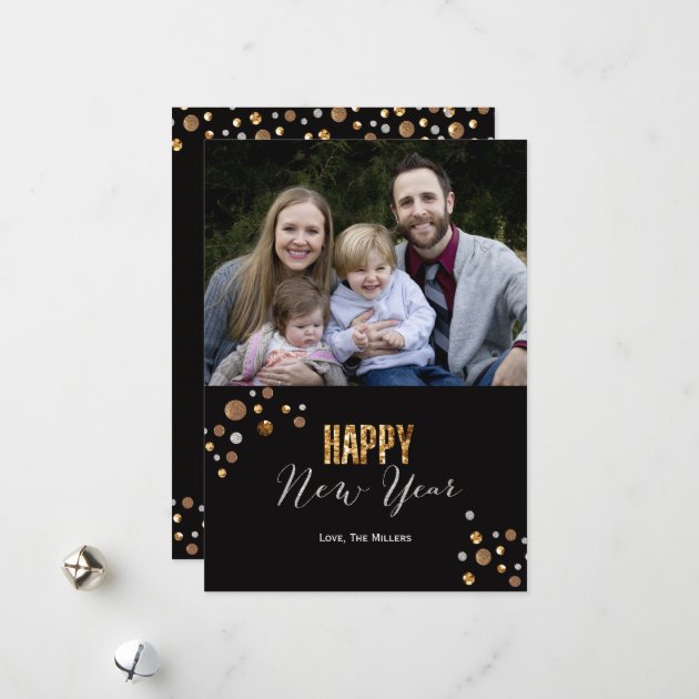 New Year Sparkle Photo Card