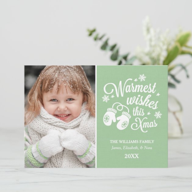 Warmest Wishes | Christmas Photo Card