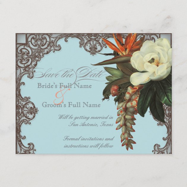 Magnolias n Bird of Paradise - Save the Date