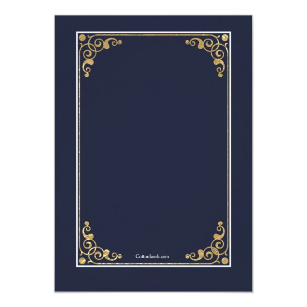 Trimmed In Gold Justice Scale Graduation Invites