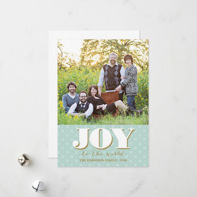Folk Joy Christmas Card Holiday Photo Card