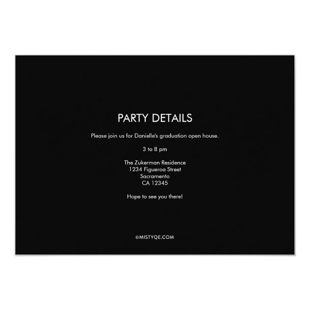 No Law Against Partying Graduation Invitation