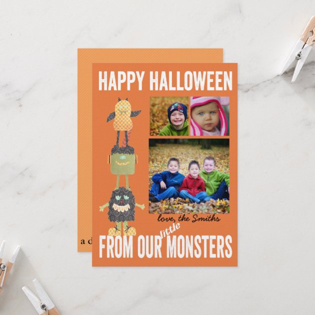 TBO- Halloween  Little Monsters 3 Photo Card