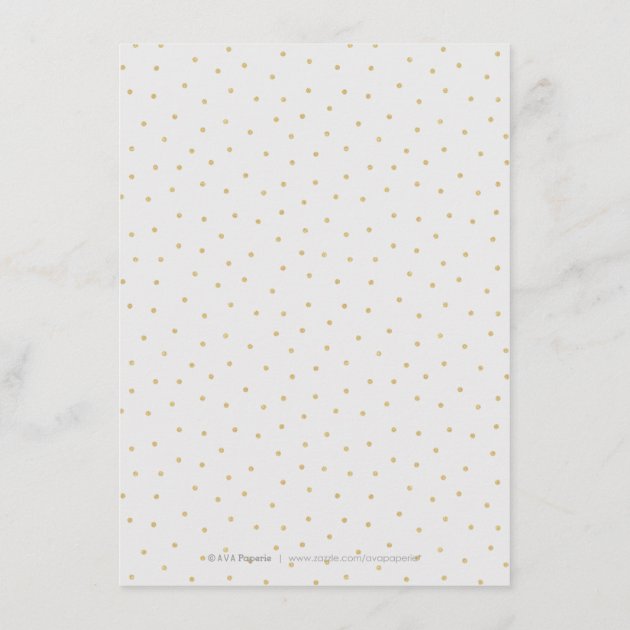 Editable Faux Gold Glitter Confetti Detail Card