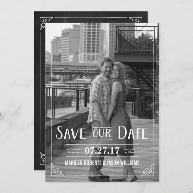 Save Our Date Wedding Invitation