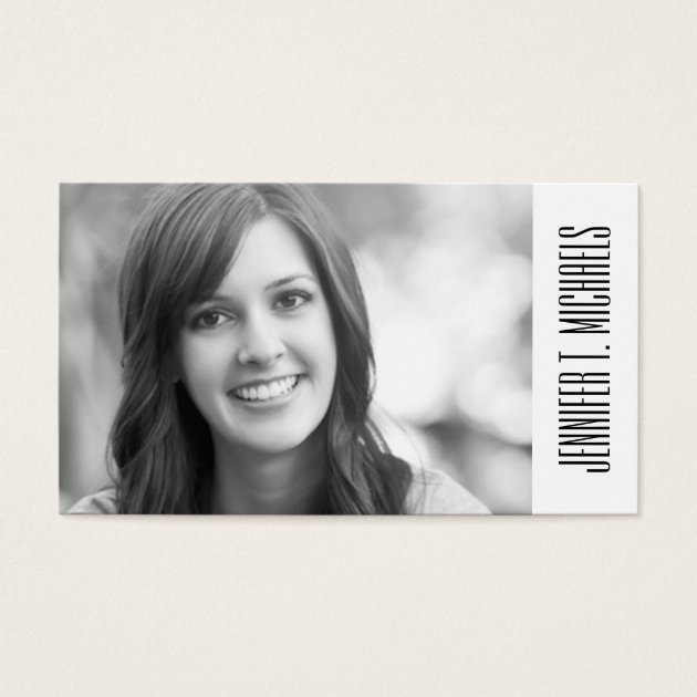 Photo Graduation | Pineapple Mint Pattern Business Card