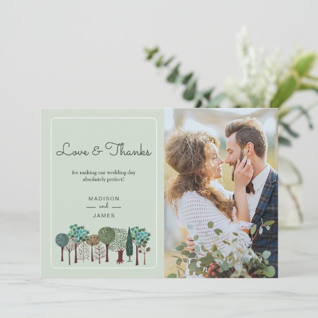 Trees Forest Woodland | Wedding | Thank You Card