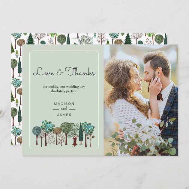 Trees Forest Woodland | Wedding | Thank You Card