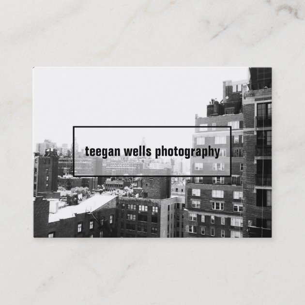 Professional Photography  Photographer Photo Card (front side)