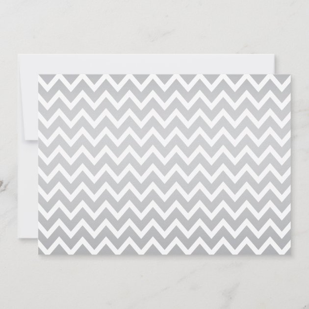 Photo Collage Christmas Card | Silver Chevron