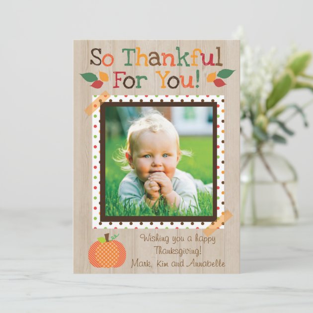 Thankful For You - Fall / Thanksgiving Card