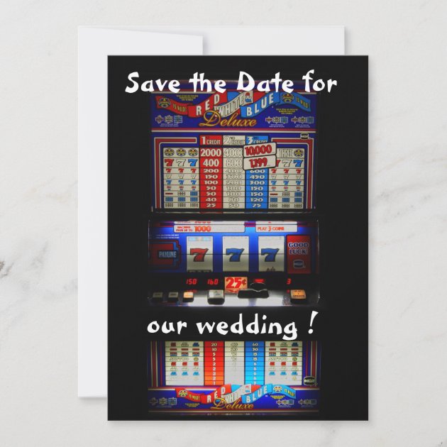 Slot Machine Save the Date Lucky in Love