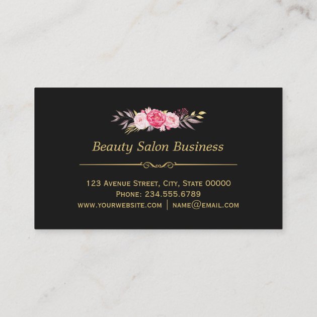 Beautiful Floral Abstract Stripes | Loyalty Card (back side)