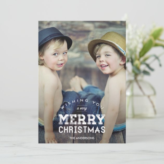 Vintage Christmas Holiday Photo Cards