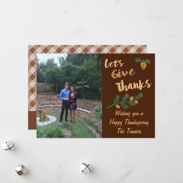Let's Give Thanks Thanksgiving Card