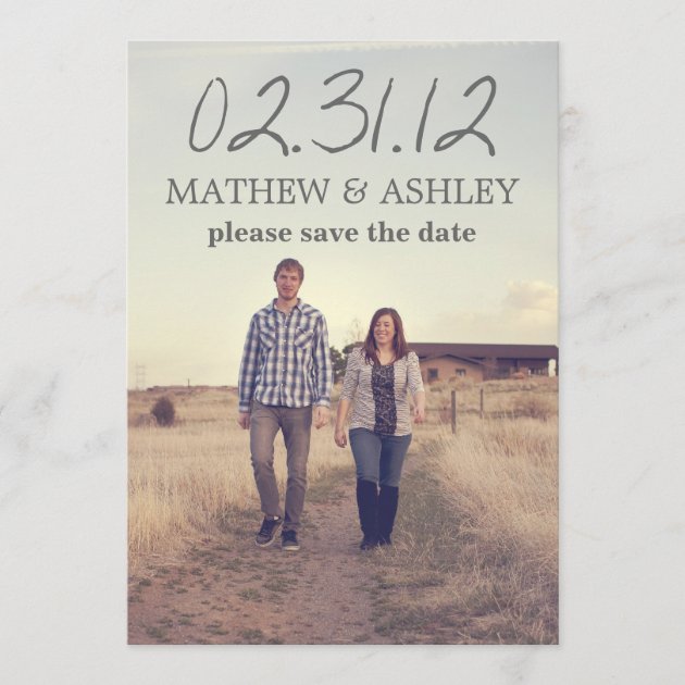 Sky Photo Design Text Save The Date Announcements