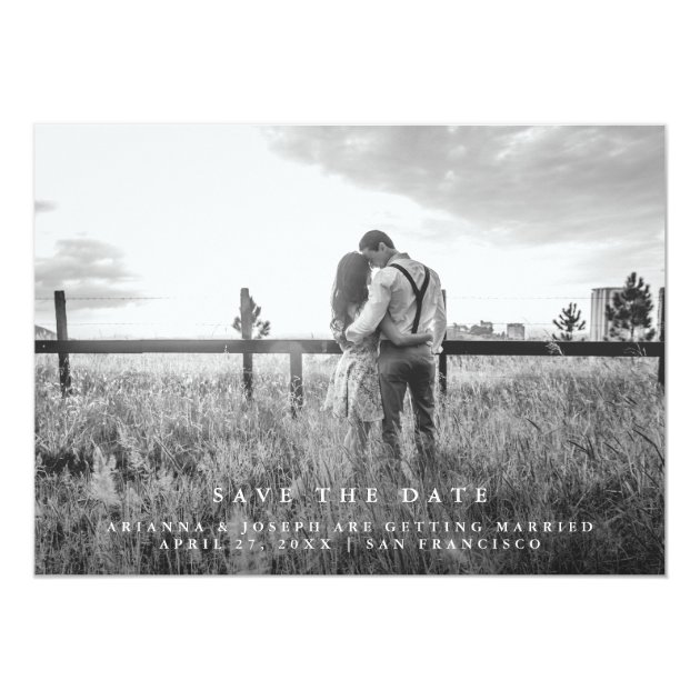 Modern Message | Save The Date Photo Card