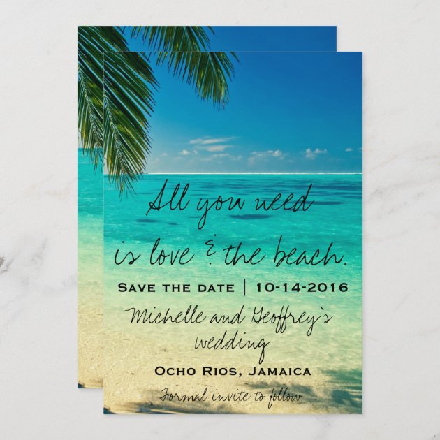 All You Need Is Love & The Beach Save The Date