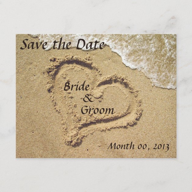 Beach Wedding Save the Date invitations