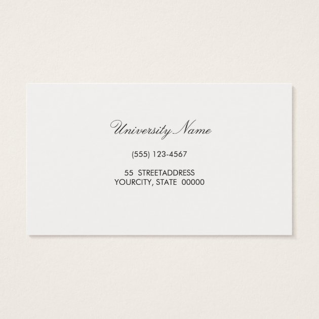 Simple Silver Striped Formal Name Networking Business Card