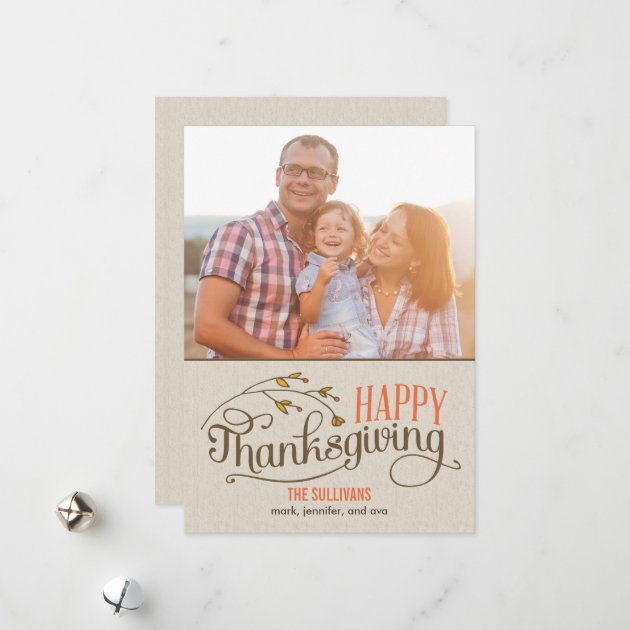 Happy Thanksgiving Photo Cards