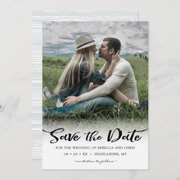 On The Horizon, Photo Save The Date Invitation