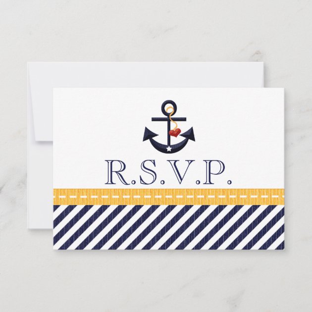 Nautical Anchor RSVP Response Cards