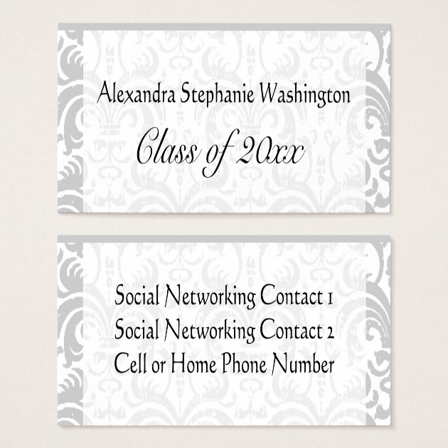 Graduation Name Card Set, Senior Class Keepsake