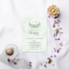 Elegant Gold Foil Eucalyptus Monogram Wedding Foil Invitation | Zazzle