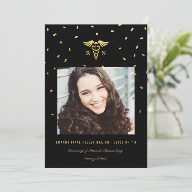 Nursing School Graduation Photo Announcements