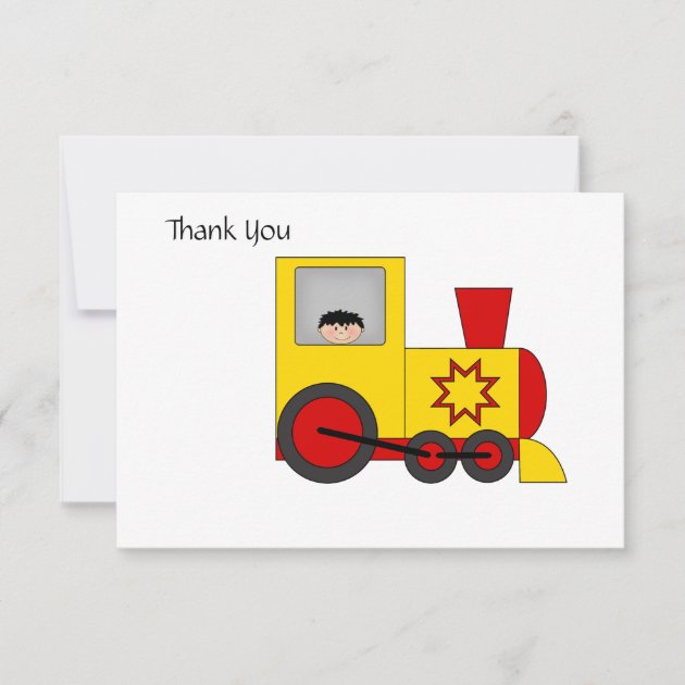 Train Thank you Card