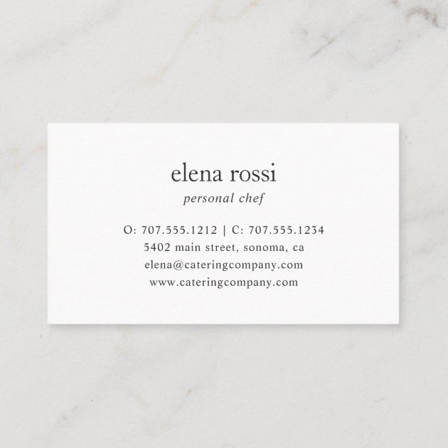 Rose Gold Whisk Pattern | Chef Catering Bakery Business Card (back side)