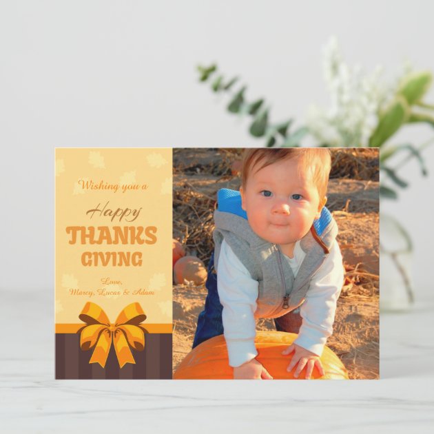 Happy Thanksgiving Photo Card