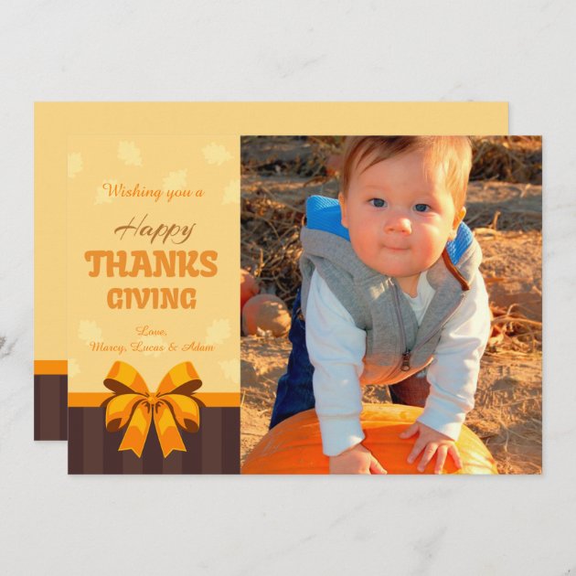Happy Thanksgiving Photo Card