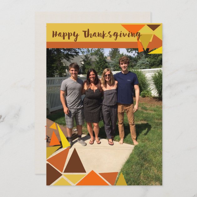 Thanksgiving Geometric Card