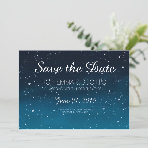 Wedding Under The Stars Save The Date