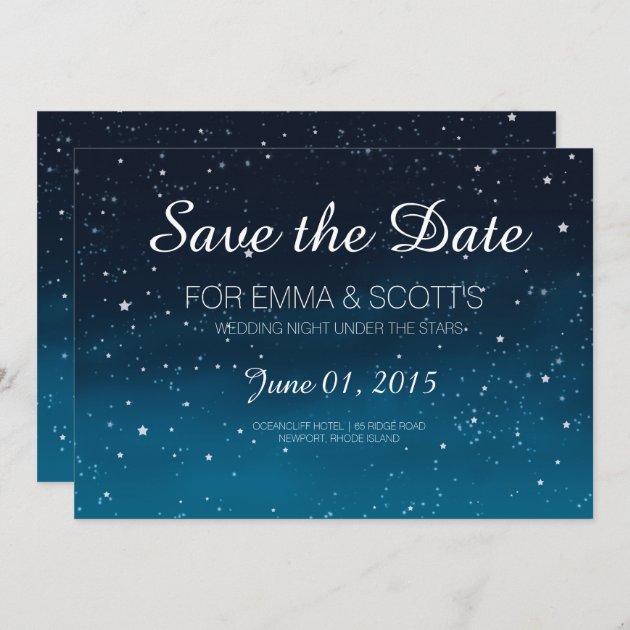 Wedding Under The Stars Save The Date
