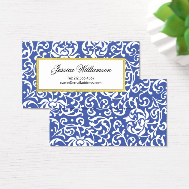 Tudor Gardens Elegant William Morris Inspired Business Card