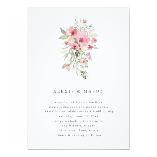 Minimalist Bloom | Wedding Invitation