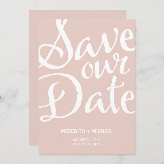 Rustic Vintage Save The Date